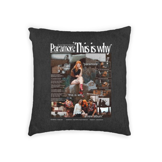 Discover Vintage Paramore Tour 2023 This Is Why Rock Band Woven Pillows, Paramore Tour Woven Pillows