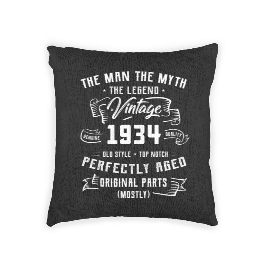 Discover Man Myth Legend 1934 89th Birthday Woven Pillows For 89 Years Old Woven Pillows