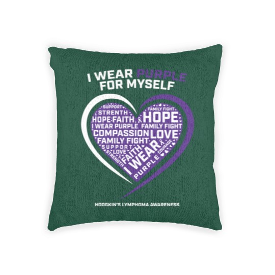 Discover Hodgkin'S Disease Purple Hodgkins Lymphoma Cancer Woven Pillows