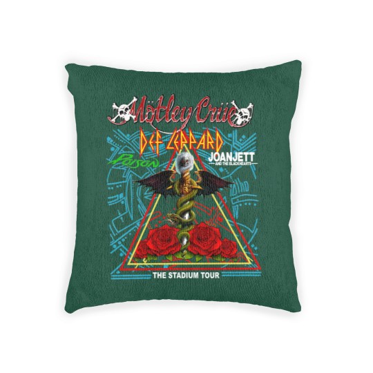 Discover The Stadium Tour 2022 Woven Pillows Def Lepard Motley Crue Poison Joan Jett Woven Pillows. 2022 Stadium Tour