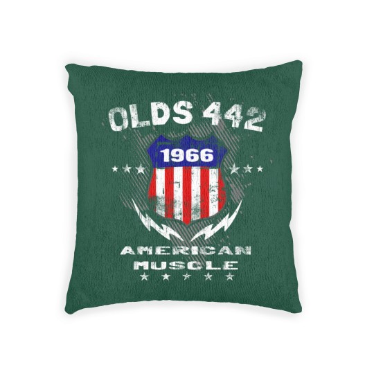 Discover 1966 Olds 442 American Muscle v3 Woven Pillows