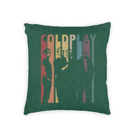 Discover Vintage Retro Coldplay Woven Pillows, Vintage Coldplay Woven Pillows, Coldplay Gift, Retro Gift Woven Pillows
