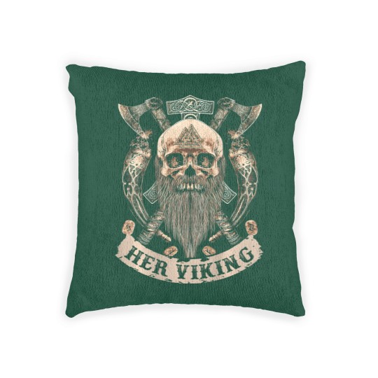 Discover her viking his shieldmaiden couple t Woven Pillows