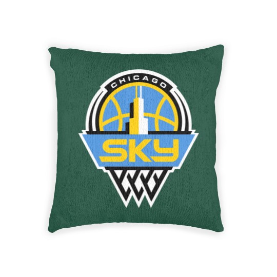 Discover My love Chicago Skies Basketball Woven Pillows