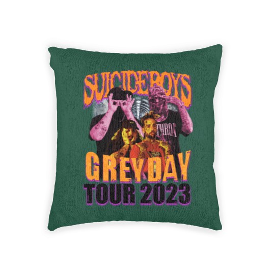 Discover Suicideboys Rap Woven Pillows, Grey Day 2023 World Tour Vintage 90s