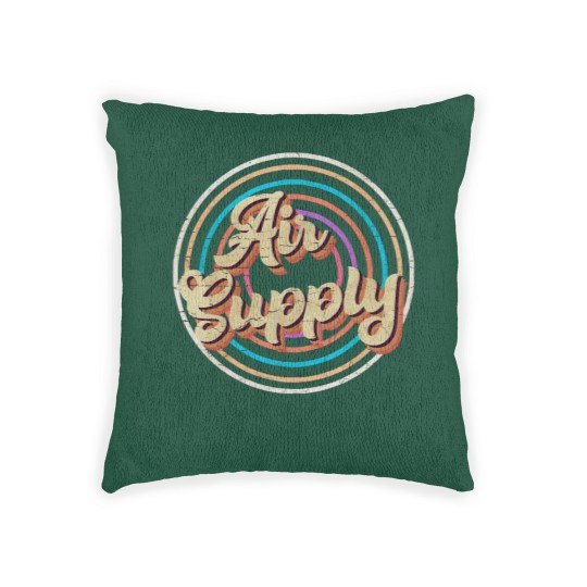 Discover vintage circle line color Air Supply Woven Pillows