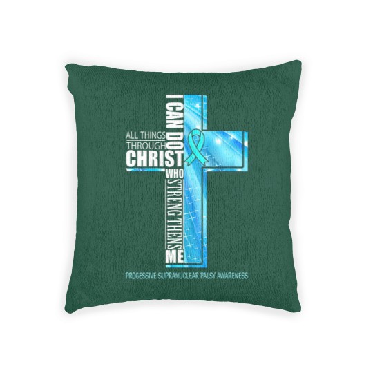 Discover Progressive Supranuclear Palsy Awareness Christian Woven Pillows