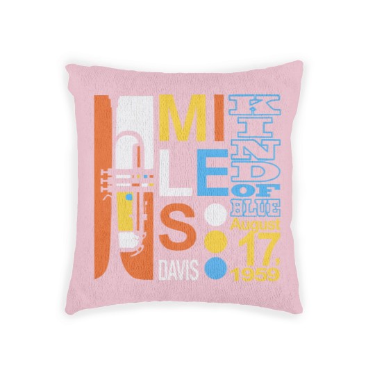 Discover Miles Davis Kind Of Blue Woven Pillows - John Coltrane - Blue Note Records