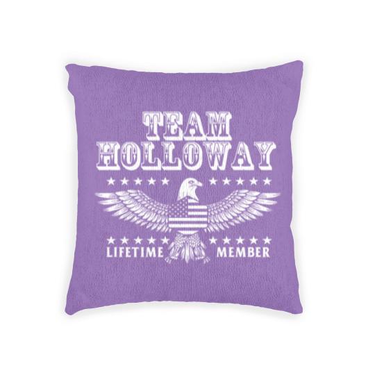 Discover Team Holloway Last Name Surname Pride Woven Pillows