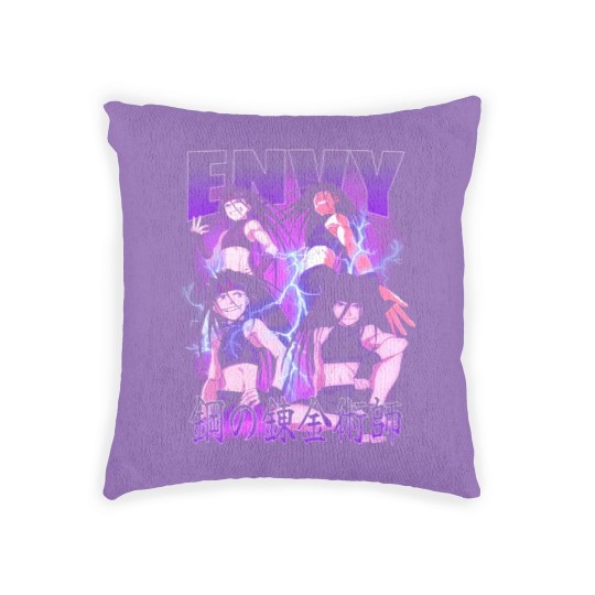 Discover Fullmetal Alchemist Woven Pillows, Envy FMA Woven Pillows, Homonculus Woven Pillows, FMAB, Edward Elric, Roy Mustang