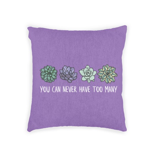Discover You can never have too many succulents Woven Pillows