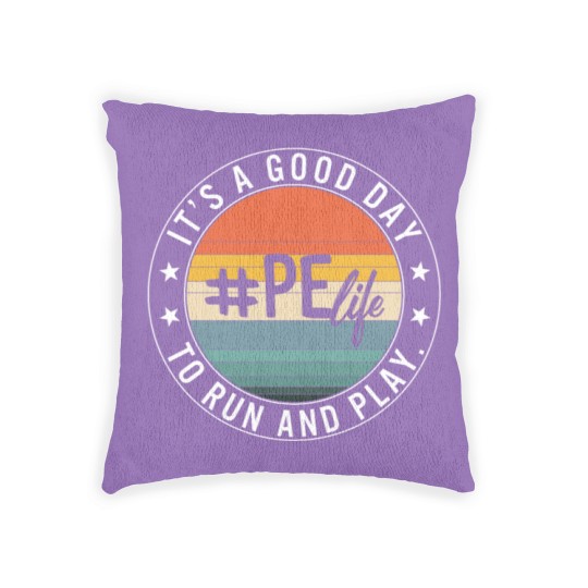 Discover Physical Education Teacher Woven Pillows, Good Day To Run Woven Pillows