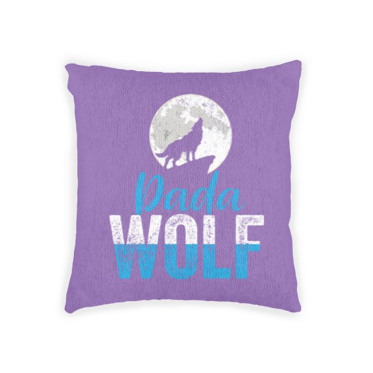 Discover Dada Wolf Funny Matching Family Father s Day Woven Pillows