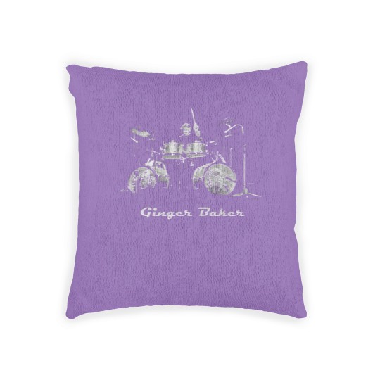 Discover Ginger Baker gift for drummer Woven Pillows