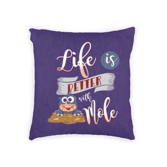 Discover Life is better with a Mole Moles Woven Pillows