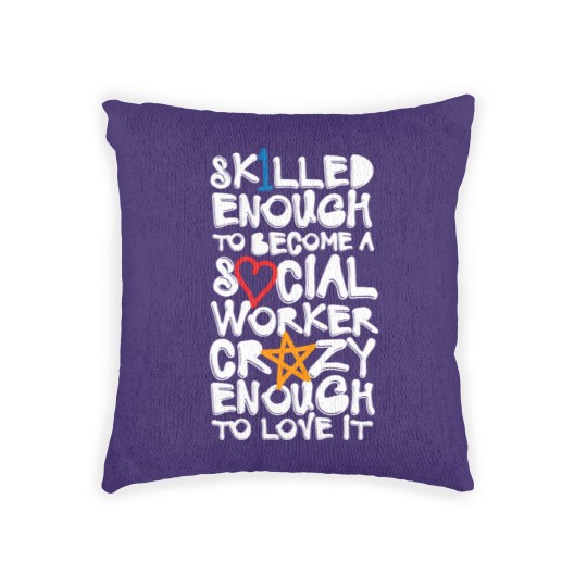 Discover Skilled Social Worker Woven Pillows