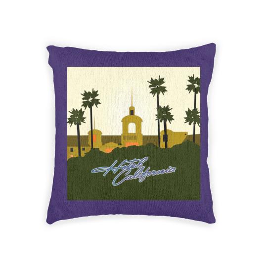 Discover Eagles Hotel california Woven Pillows