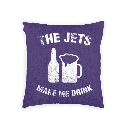 Discover The Jets Make Me Drink Woven Pillows