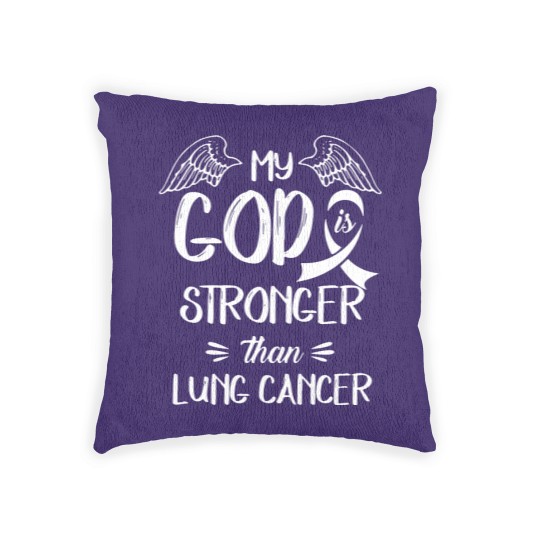 Discover LUNG CANCER Woven Pillows