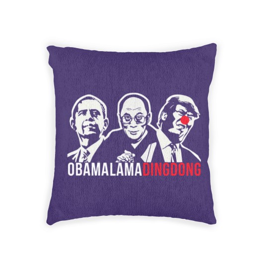 Discover Obama Lama Ding Dong Woven Pillows