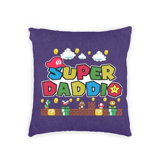 Discover Super Daddio Woven Pillows - Funny Dad Woven Pillows, Father's Day Woven Pillows