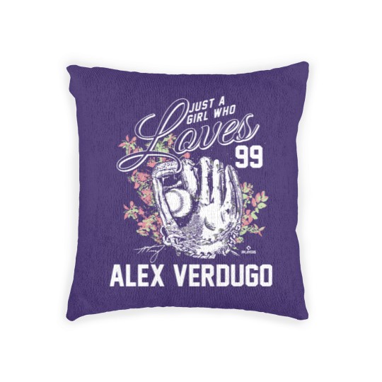 Discover Just A Girl Who Loves Alex Verdugo Woven Pillows