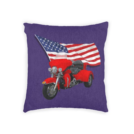 Discover Trike with Flag Woven Pillows