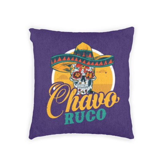 Discover Chavo Ruco regalo para chicanos y otros latinos Woven Pillows
