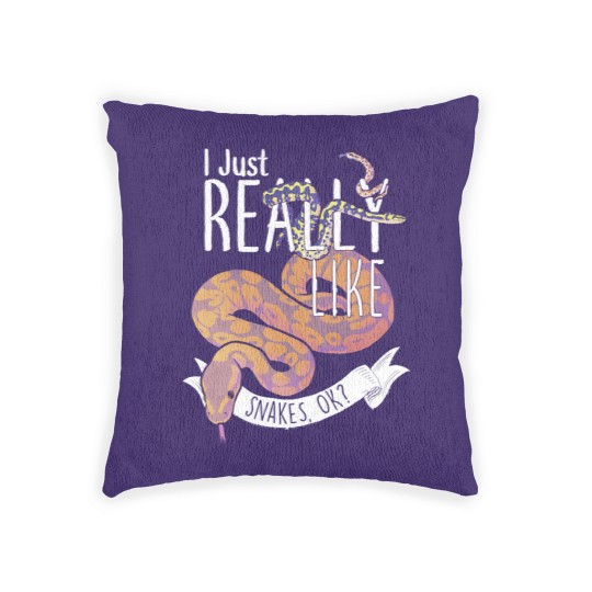 Discover Snake I Just Really Like Snakes, O K Woven Pillows