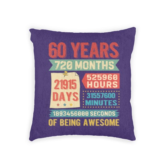 Discover Turning 60 Years Old 60Th Birthday Decorations Bda Woven Pillows