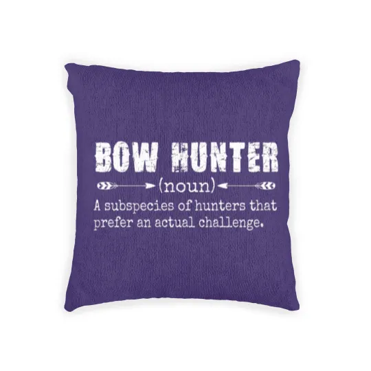 Discover Bow Hunter Definition funny hunting Woven Pillows