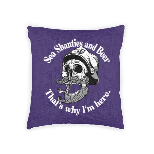 Discover Sea Shanties and Beer Sailors Pirate Woven Pillows Woven Pillows