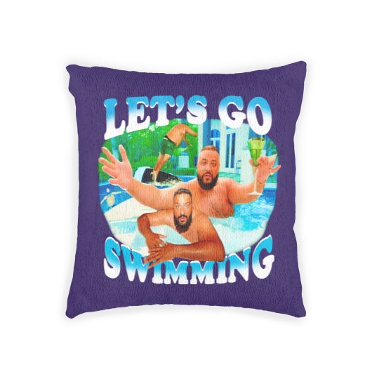 Discover Lets Go Swimming Dj Khaled Woven Pillows, Dj Khaled Funny Woven Pillows, Dj Khaled Merch