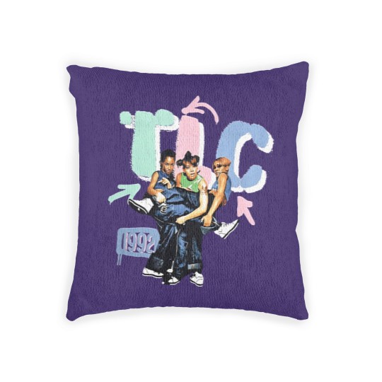 Discover TLC Woven Pillows, XL, 1992 Vintage