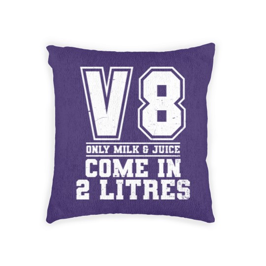 Discover V8 Engine Woven Pillows | Milk And Juice Come 2 Litres Gift - V8 Engine - Woven Pillows
