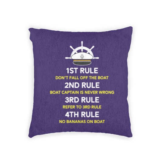 Discover Funny Pontoon Boat Captain Gift Boating Boat Owner Woven Pillows