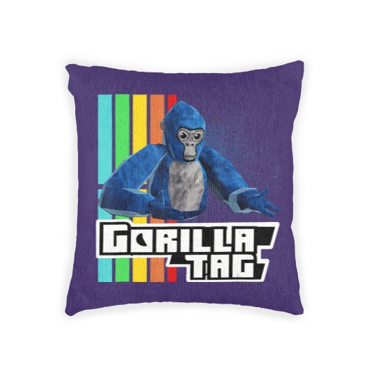 Discover cool gorilla tag , retro gorilla tag monke vr gamer Woven Pillows