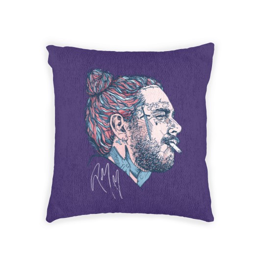 Discover Post Malone Vintage Woven Pillows, Post Malone Woven Pillows, Post Malone Merch