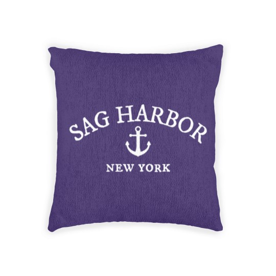 Discover Sag Harbor Ny Woven Pillows Coastal Town Harbor Woven Pillows