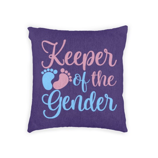 Discover Gender Reveal Woven Pillows, Keeper Of The Gender Woven Pillows, Gender Reveal Ideas, Gender Reveal Party Woven Pillows