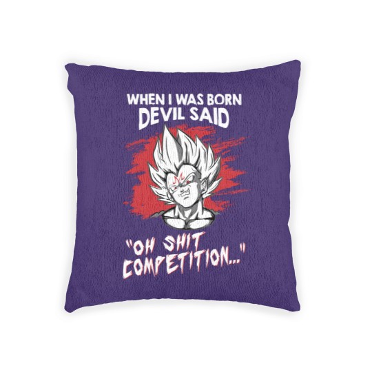 Discover Super Saiyan Majin vegeta)Super Saiyan Majin vegeta Woven Pillows