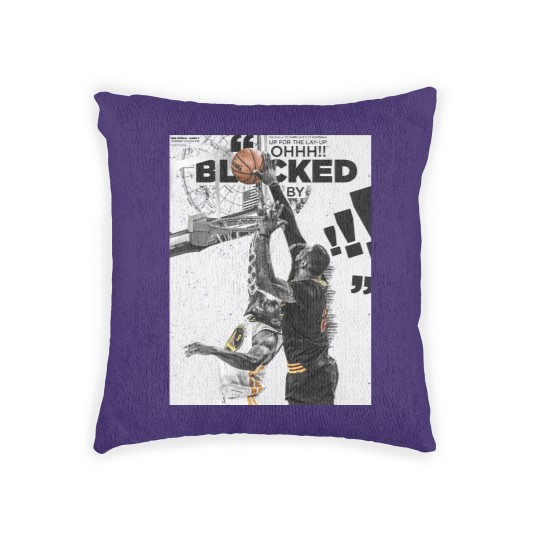Discover LeBron James Chasedown Block Andre Iguodala Woven Pillows