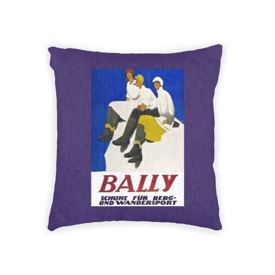 Discover Bally Shoes, Poster Woven Pillows