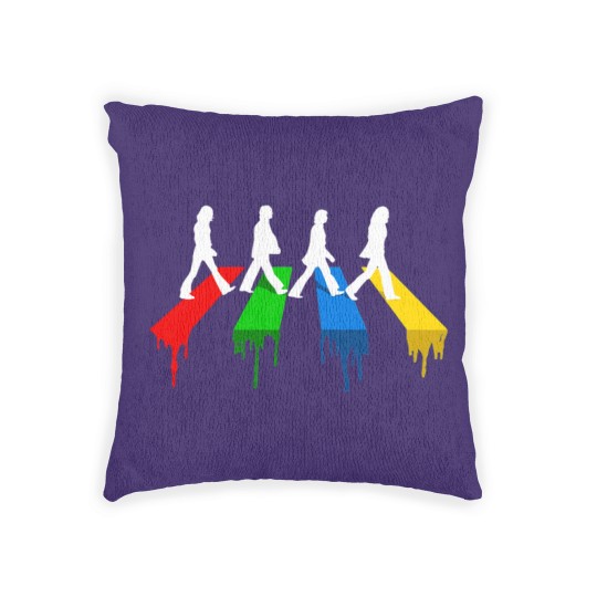 Discover Abbey Road CMYK Street Walk Woven Pillows