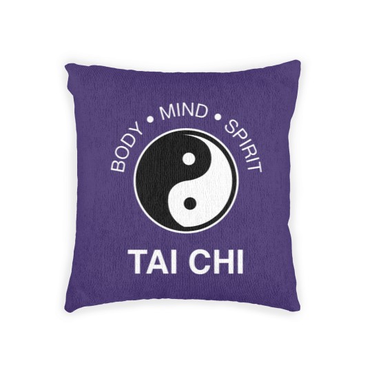 Discover The Art Tai Chi Body Mind Spirit Yin Yang Woven Pillows Woven Pillows