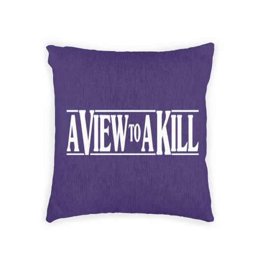 Discover A View To A Kill Woven Pillows