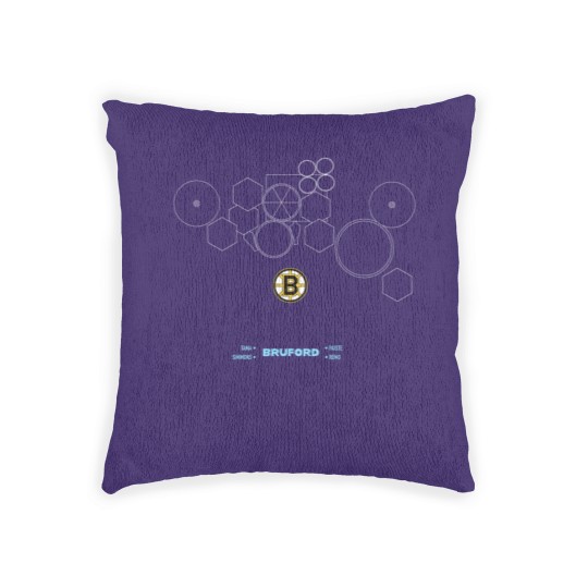 Discover Legendary Drummers - Bill Bruford Woven Pillows