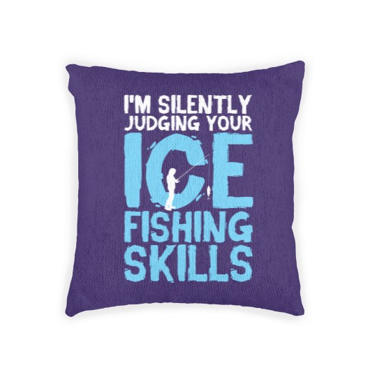 Discover Ice Fishing - Ice Fishing Gift - Woven Pillows