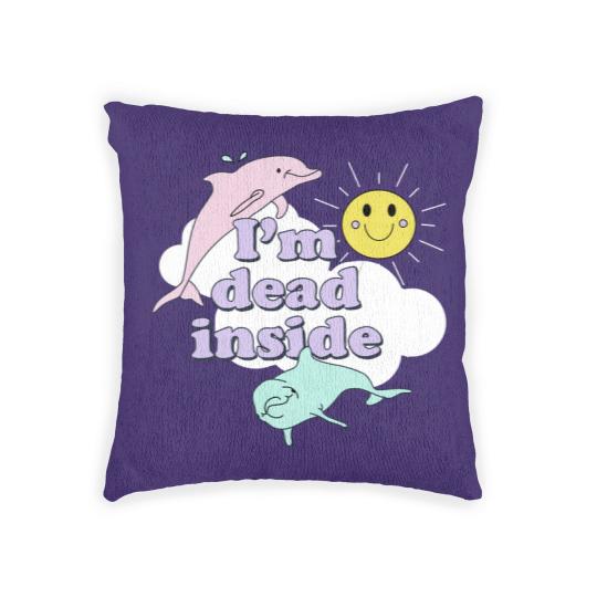 Discover Im Dead Inside Classic - Im Dead Inside Classic - Woven Pillows