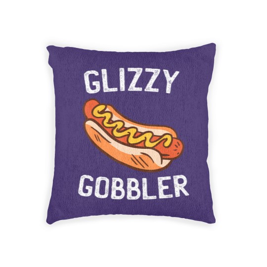 Discover glizzy gobbler Woven Pillows